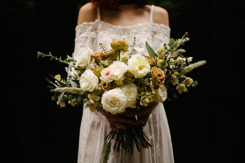 Bride in Unique Bridal Attire